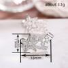 Korean version of star-shaped jewelry, popular shiny and sweet stud earrings, light luxury high-end fashion jewelry