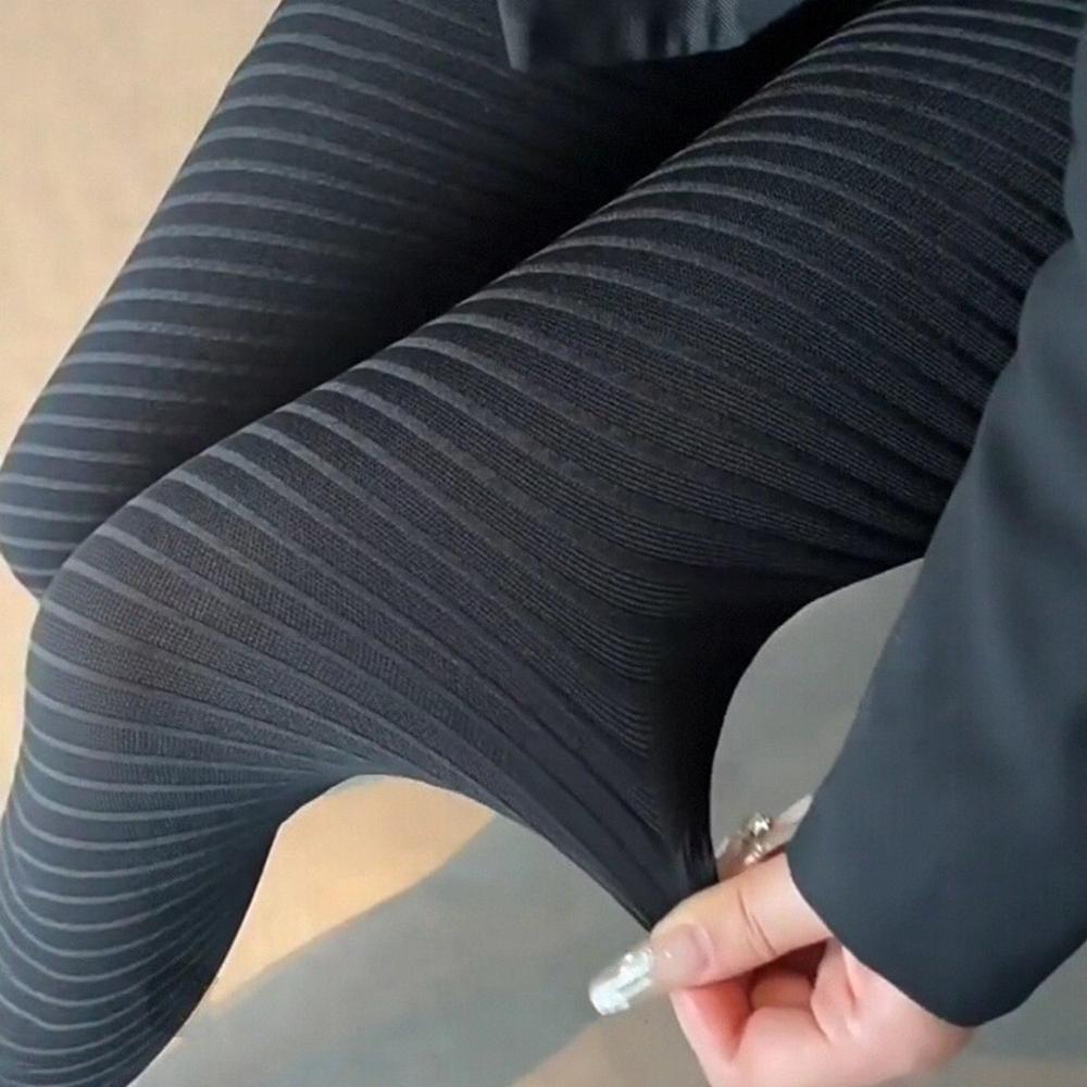 Striped Tights Spring Autumn Jacquard Pantyhose Sexy Slim Fit Girls Women Stockings Tights Black Blue Twill Weave Stockings