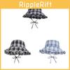 Casual Flared Sun Hat With Striped Pattern And Sun Protection For Outdoor Activities