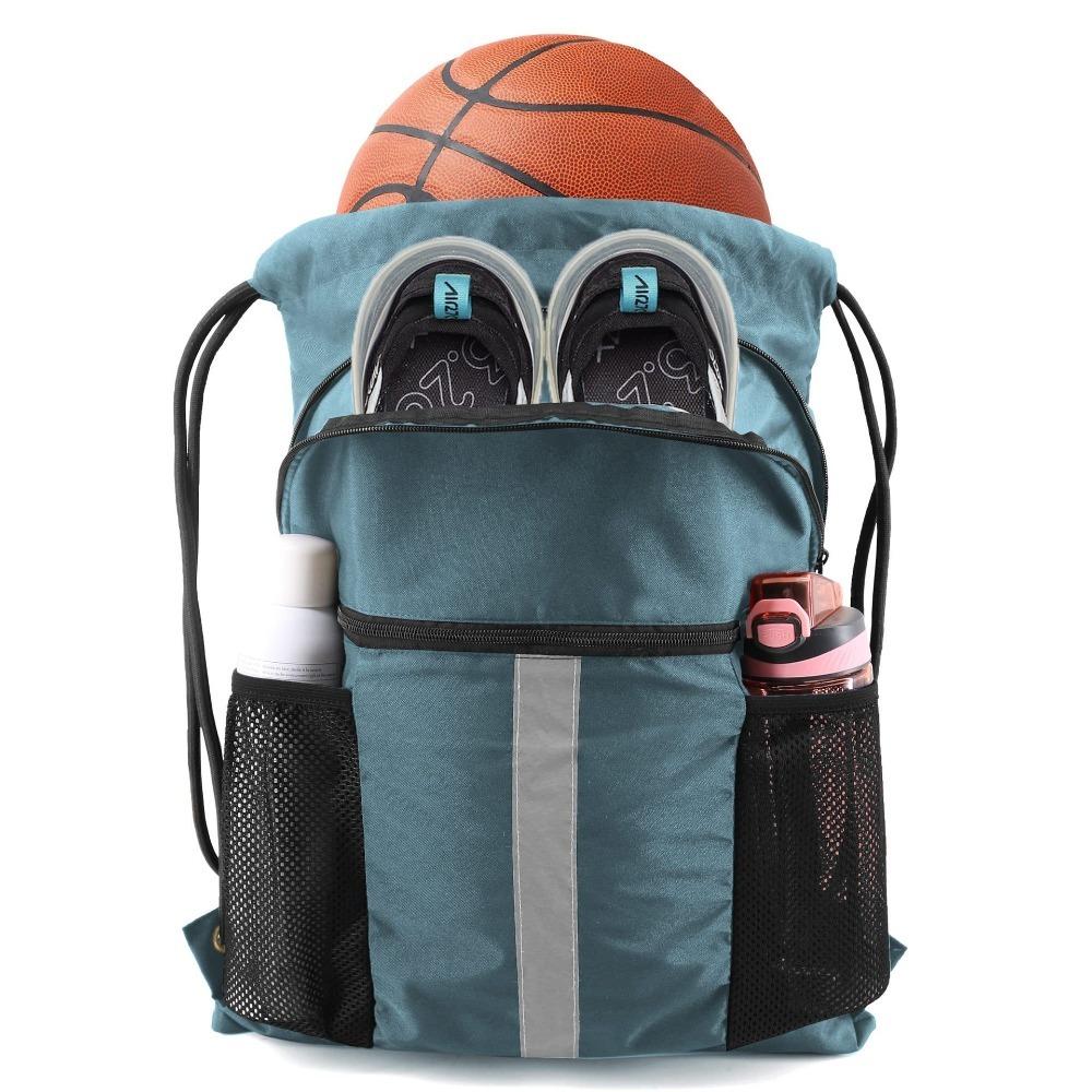 

Nylon Sport Gym Bag Large Capacity Multifunctional Drawstring Knapsack Ultralight Adjustable Straps Mountaineering Bag Cycling