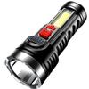 Outdoor Portable LED Flashlight: Super Bright Rechargeable, COB Side Light, Long-Lasting Searchlight for Home Emergency