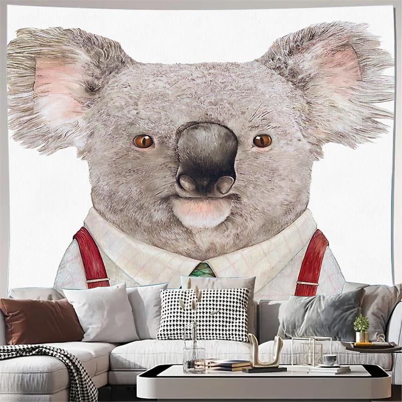 

unframed Wall Tapestry Nature Koala Forest Animal Decor Room Hanging Aesthetic Home Decor Dorm Room Living Room Wall Art Gift 74x94cm(29x37in)