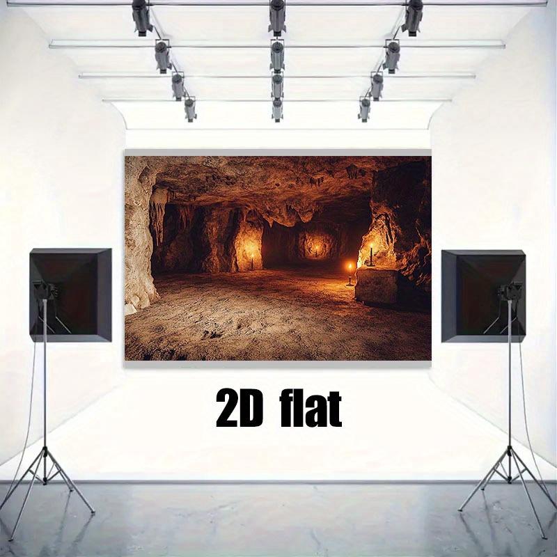 1 Uds. 2D Background Cloth "Magnificent Cave Foam Background Cloth, Perfect Creation of Halloween Atmosphere" - Party Banner