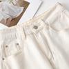 Women's White High-Waisted Wide-Leg Cropped Jeans - Summer 2025 Collection