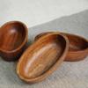 Handcrafted Boat-shaped Bowl Natural Wood Tray Multifunctional Sushi Plate  Hotel Restaurant