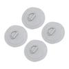 D Ring Patch Round Lightweight D Ring PVC Patch for Inflatable Boat Surfboard Stand Up Paddleboard 4pcs Gray