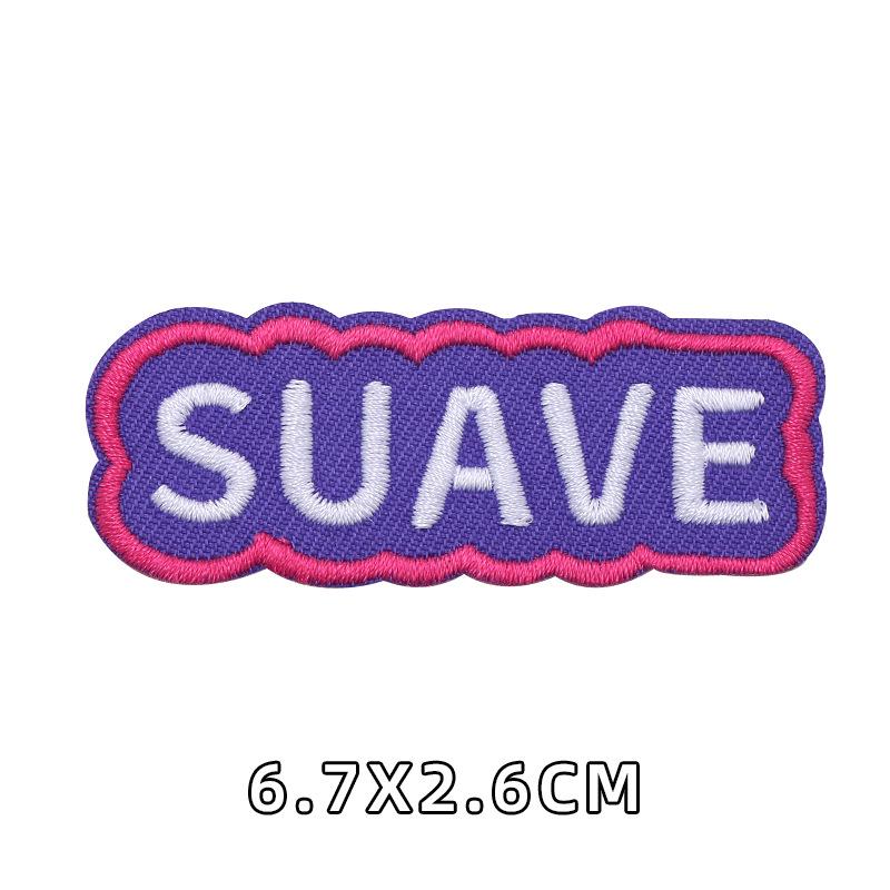 Cartoon Alphabet Embroidery Self-Adhesive Cloth Patch for Clothing Accessories