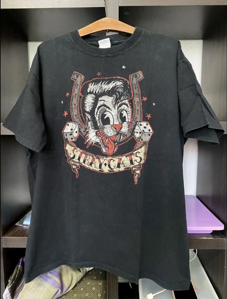 STRAY CATS Band Tour Cotton Men Women S-2345XL T-Shirt Unisex T-Shirt XL