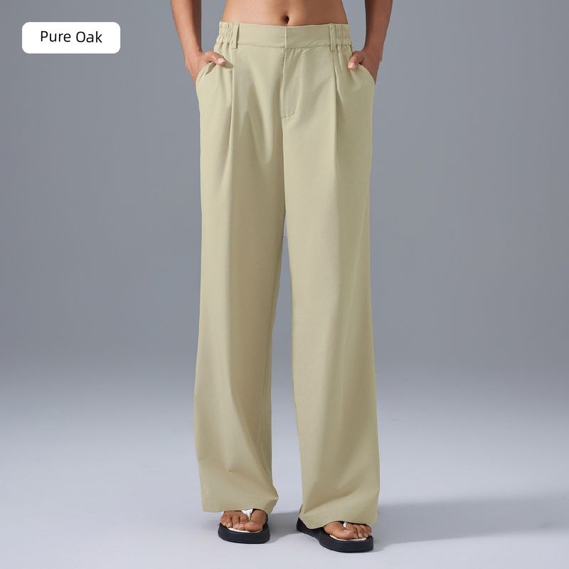 Lu Same Style Straight-leg Loose Pants Women's Summer Thin Quick-Drying Breathable and Loose Drape Idle Style Pants Sports Pants