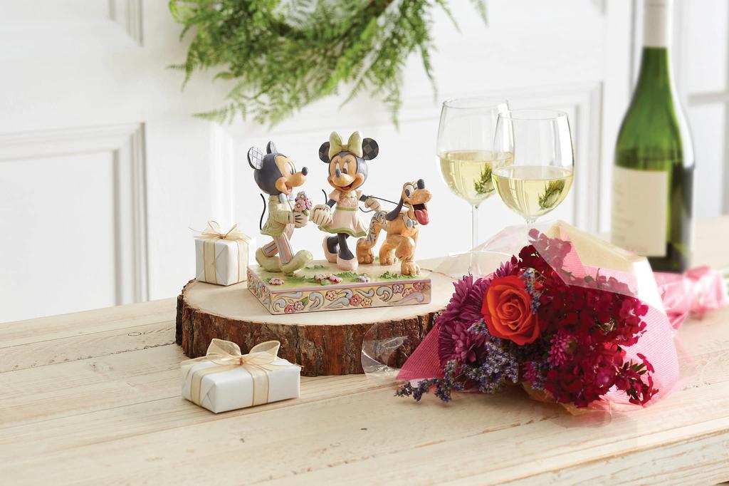 Mickey Minnie White Woodland [Disney Traditions] &