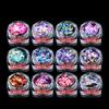 12Box 3D Charms Manicure Decor Acrylic Supplies Colorful Light Therapy Nail Art Gel Sequins Glitter