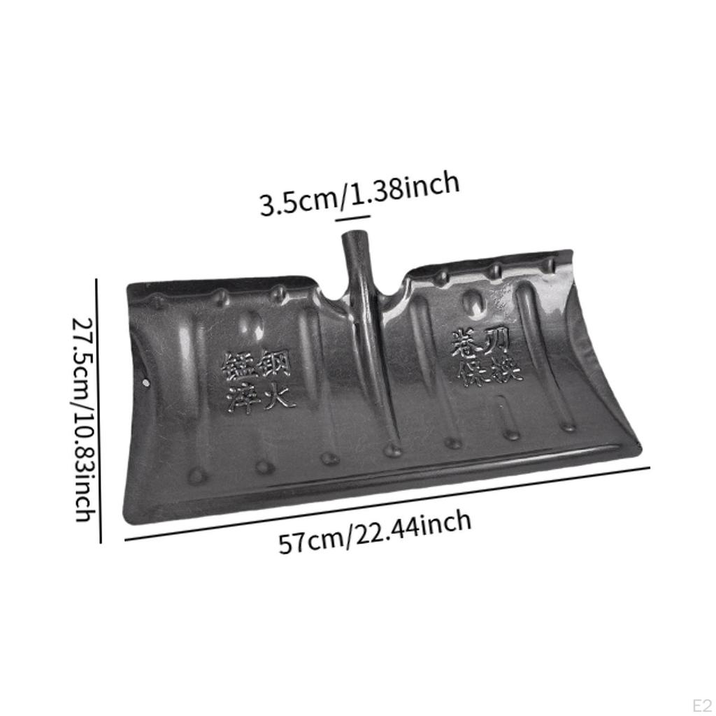 Alloy Steel Outdoor Snow Remover Head 22.4inch Long Multipurpose Heavy Duty for Farm Accessories