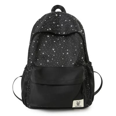Sternenrucksack Damen Leicht Großes Fassungsvermögen College-Stil Schultasche Pendler Nylon Reiserucksack