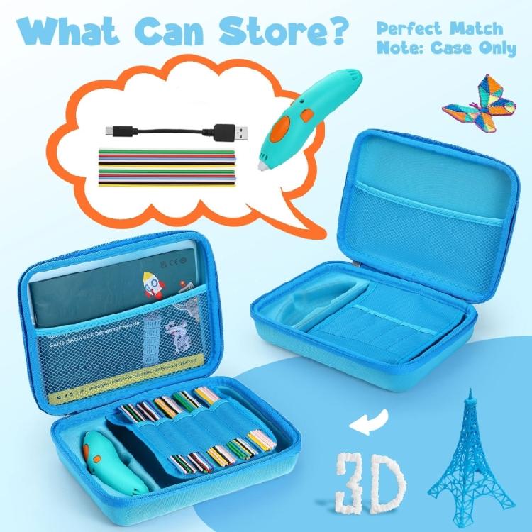 Multifunctional 3D Pen Accessories Case With Impact Resistant Shell And Quick Clean Surfaces For Home Classroom Use