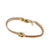 2026 Red Rope Plated 18k Rose Gold Horseshoe Buckle Bracelet Natal Year Horse Year Transfer Diamond-encrusted Woven Couple Hand Rope