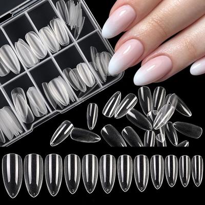 Kalıp Nail Art Aracı Tam Kapak Nail İpuçları Yanlış Çivi Sahte Tırnak Uzatma Uzun Yapay Tırnaklar
