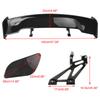 57" 145cm Universal Racing GT Stil Down Force Bagageluckespoiler Vinge Blank Svart