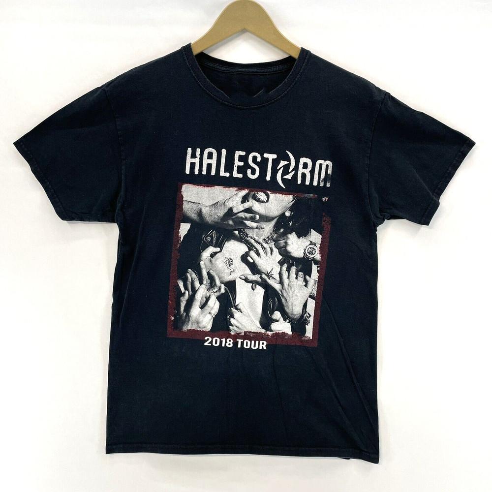 New Popular Halestorm Band Black T-Shirt Cotton Full Size  JJ14 Unisex T-Shirt XXXXL