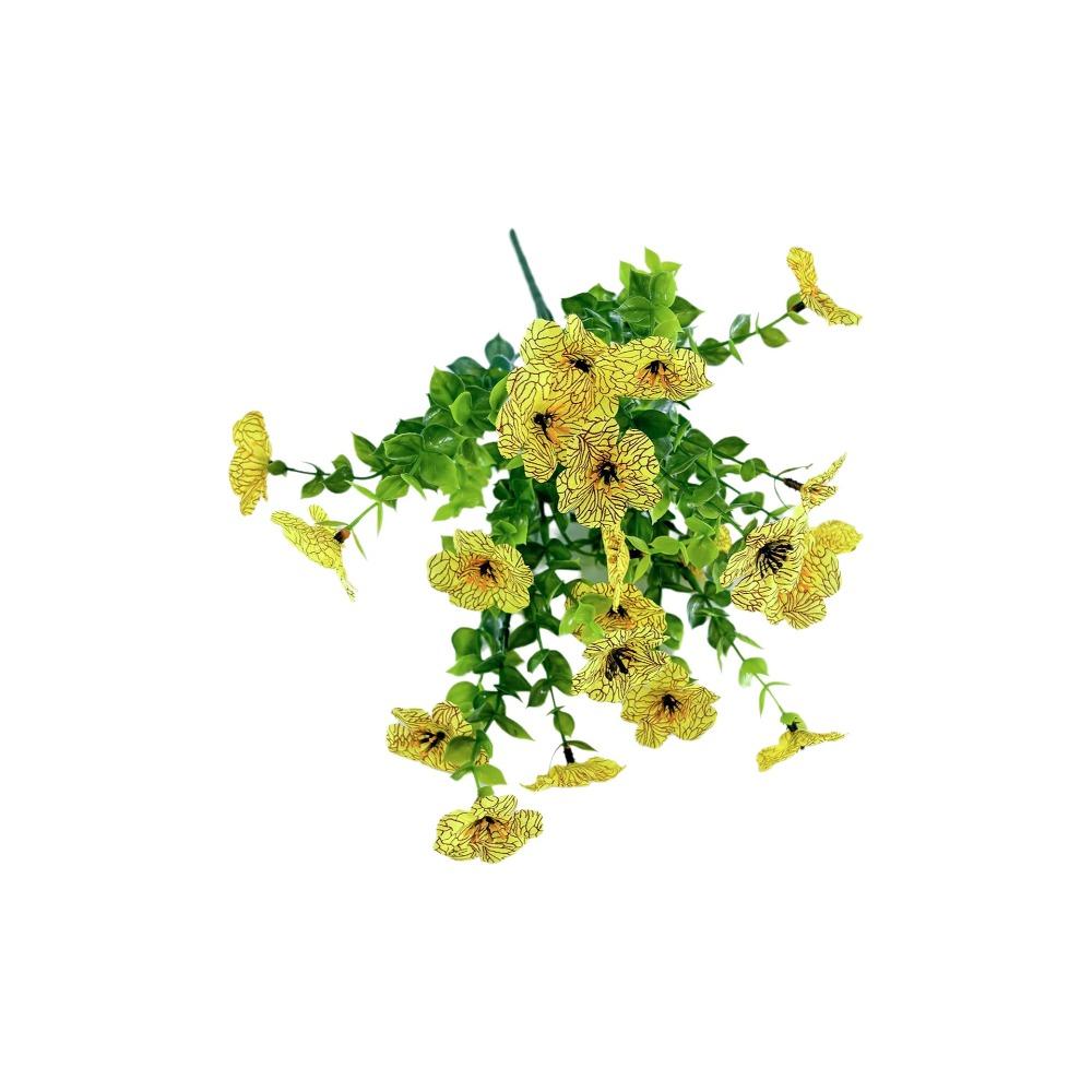 

Fake Plants Artificial Pansy Flowers DIY Floral Fall Decor Simulated Violet Bouquet Soft Home Decoration жовтий
