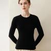 Lekasha Women's Pure Cashmere Round Neck Sweater - Loose, Solid Color, Warm Base Layer for Autumn and Winter