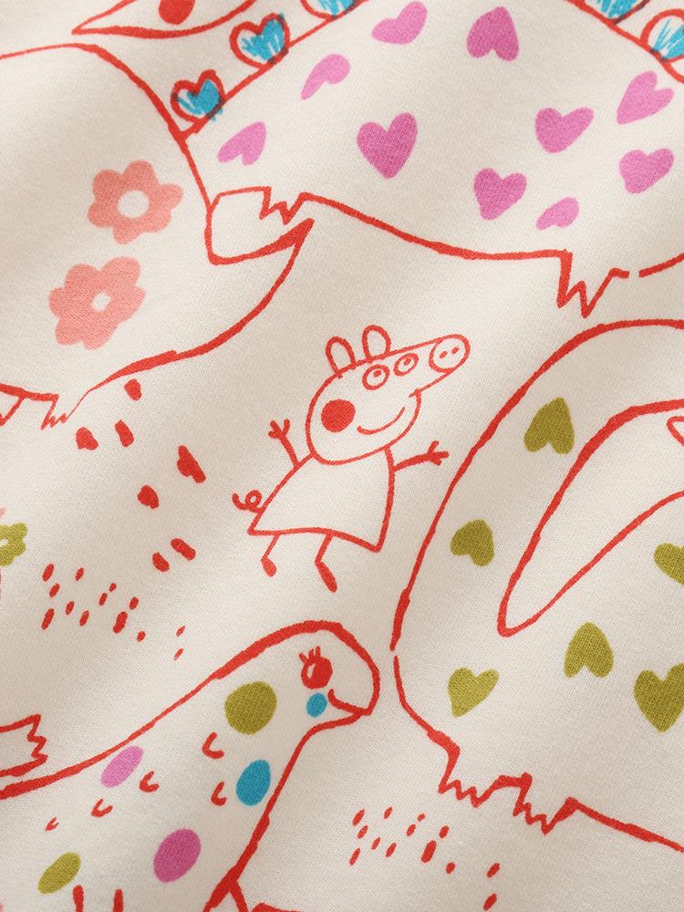 Σετ Δύο Τεμαχίων με Σχέδιο Δεινόσαυρο Peppa Pig: Φούτερ Μακρυμάνικο & Φόρμα