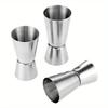 3pcs/set 15/30 20/40 25/50ml Stainless Steel Measuring Cups Party Wine Cocktail Shaker Double Tone Jigger Shot Drinks Rectification Mixed