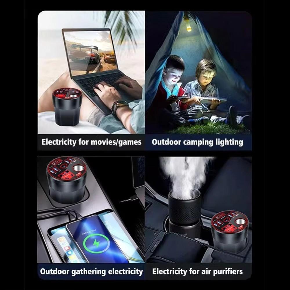 High Power Car Inverter USB/Type C Charger Car Converter Socket Universal Car Power Converter