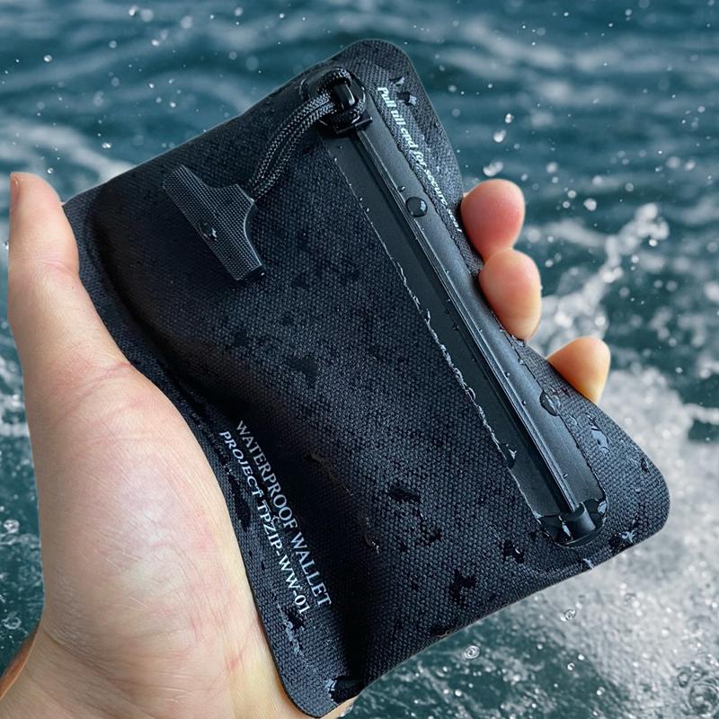 

1Pcs Outdoor Car Key Credit Card Holder Waterproof Diving Military Grade Wallet Portable Pouch Data Cable Earphone Storage Black cloth grain