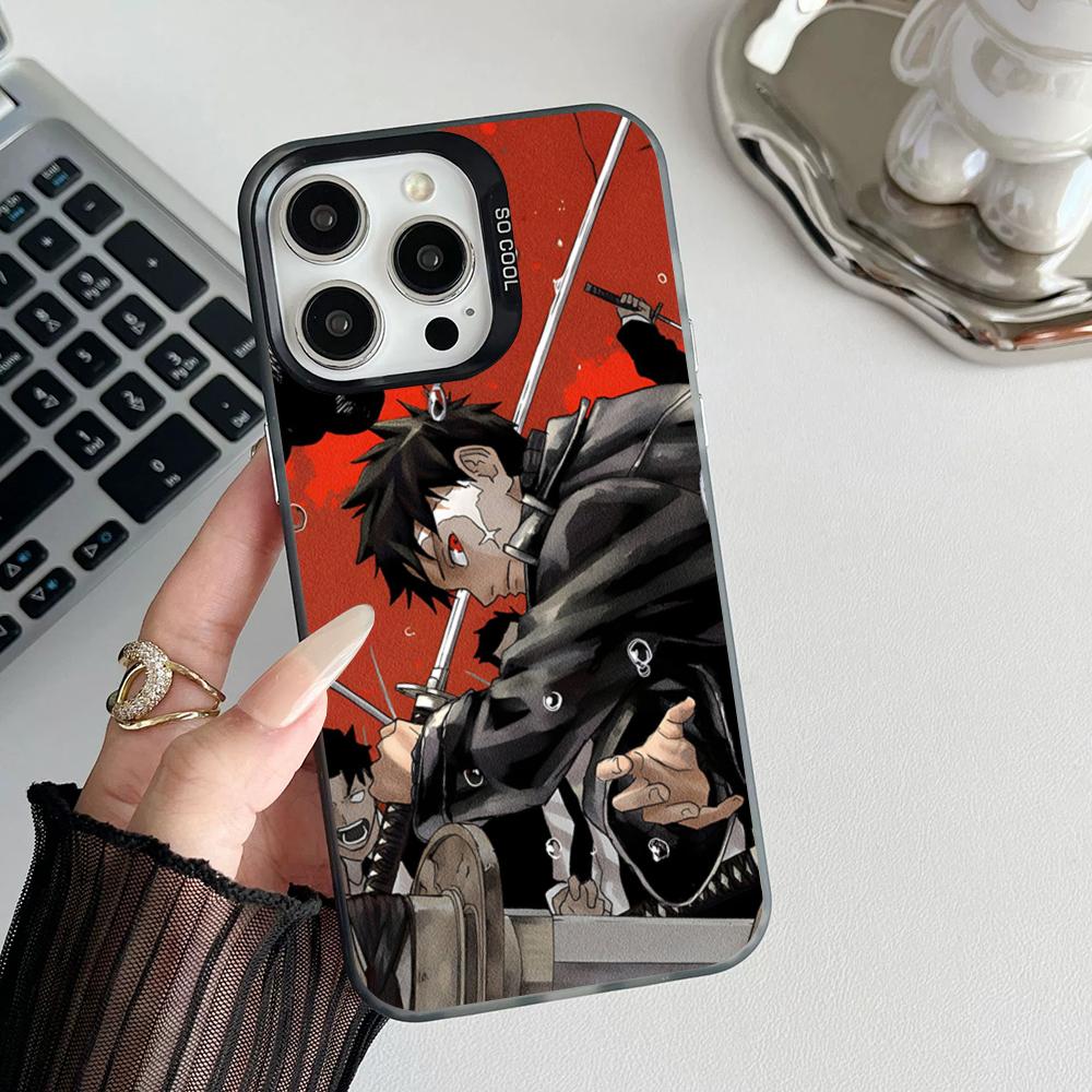 Anime K-Kagurabachi Phone Case Matte Colored Silver For Iphone 16 15 14 Pro 13 12 Plus 11 7 8 Max Luxury Cover