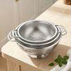 Solid Ring Base Vegetable Washing Basin Fine Mesh Filter Kitchen Strainer  Vegetables