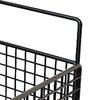 Wall Mounted Storage Basket No Drilling Adhesive Metal Wire Hanging Basket for Kitchen Food Pantry Bathroom Organization