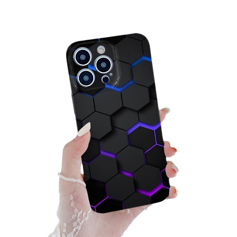 Three-dimensional Rubik's Cube Phone Case for Apple 14 Promax Film Case Hard Case for IPhone 15 Honeycomb Premium Sense Niche