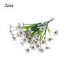 2X Plastic Garden Artificial Flowers Violet Plants Romantic Flower Bouquet Window Kitchen Table Office Pot