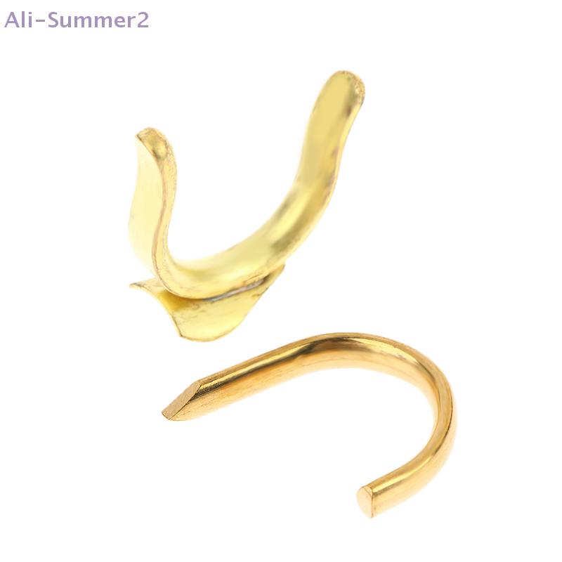 1Pcs Copper Fore/Back Trumpet Finger Hook Down-tuning Small Thumb Hook Back Support Bracket Metal Slide Finger Ring Repair Tool