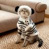 Striped Sleeveless Vest Cat - Lightweight Pet Apparel Tabby Sphynx Small Kittens Fall Winter Use