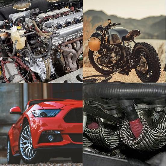 Heat Shield Sleeve Fuel Line Heat Shield Auto Hose Spark Plug Wire Cover Protectors Boots Roll 2500 Degree For Car&Auto Wire Loom Brake Cable (1"