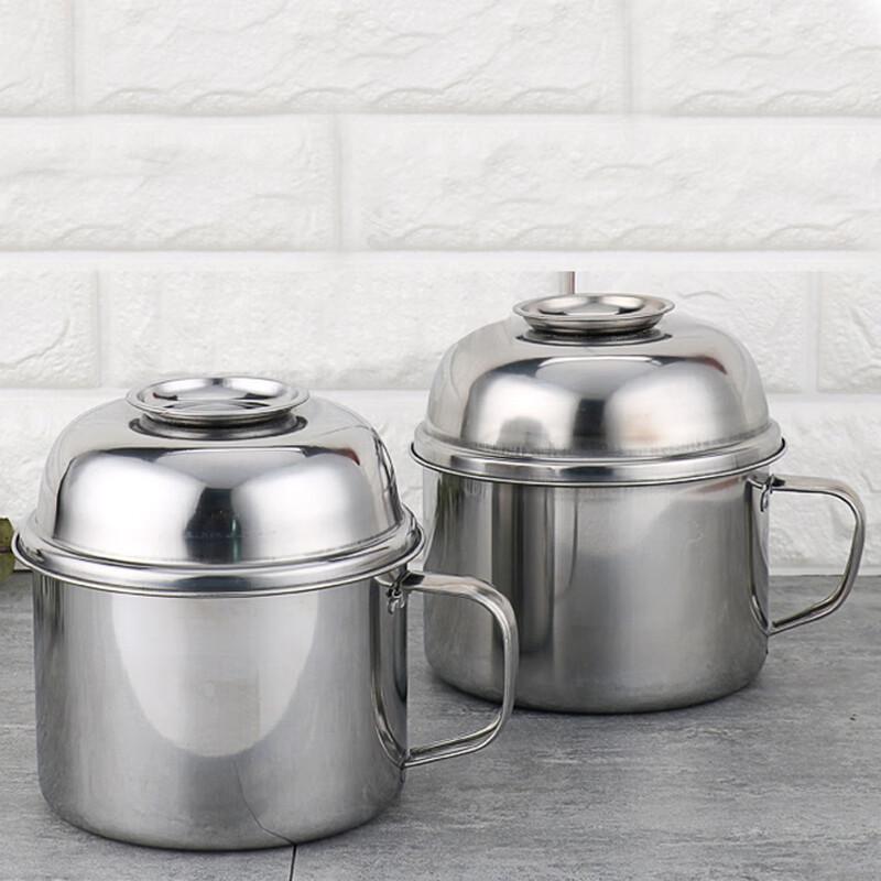 ZISIZ 14cm 3-Tier Insulated Stainless Steel Lunch Box