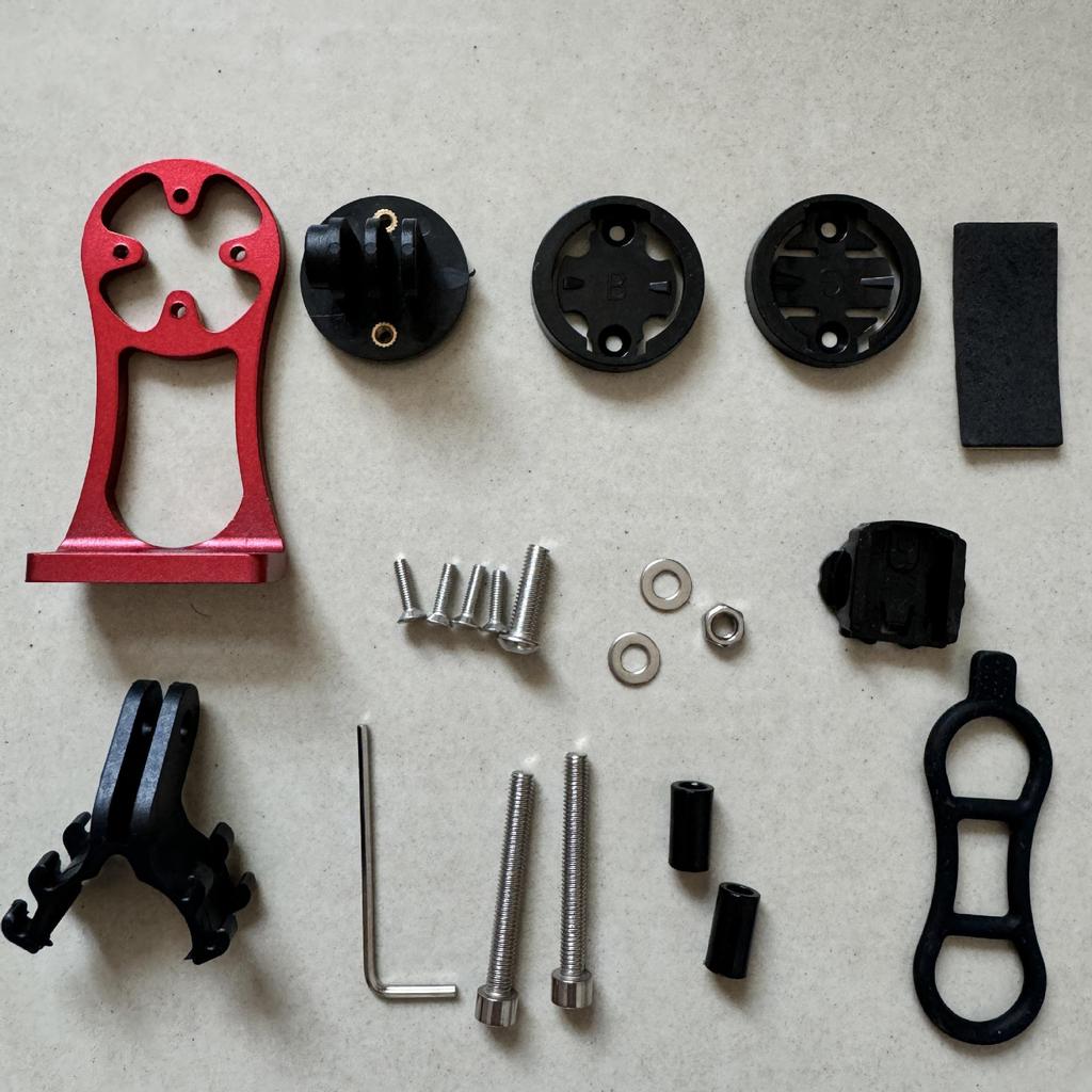 Aluminum Alloy Bike Computer & Light Mount for Cateye