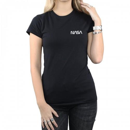 NASA Modernes Baumwoll-T-Shirt mit Logo für Damen