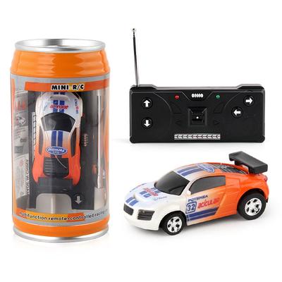 Coke Can Remote Control Car Battery Operated Plastic Remote Control Racing Vehicle LED Lights RC Racing Drift Car Christmas Gift