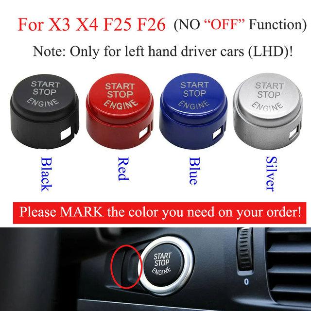 Car Engine Ignition Start Stop Switch Cover OFF Button For BMW F G Series 1 2 3 4 5 6 7 X3 F20 F22 F30 F32 F01 F02 F10 F12 F25