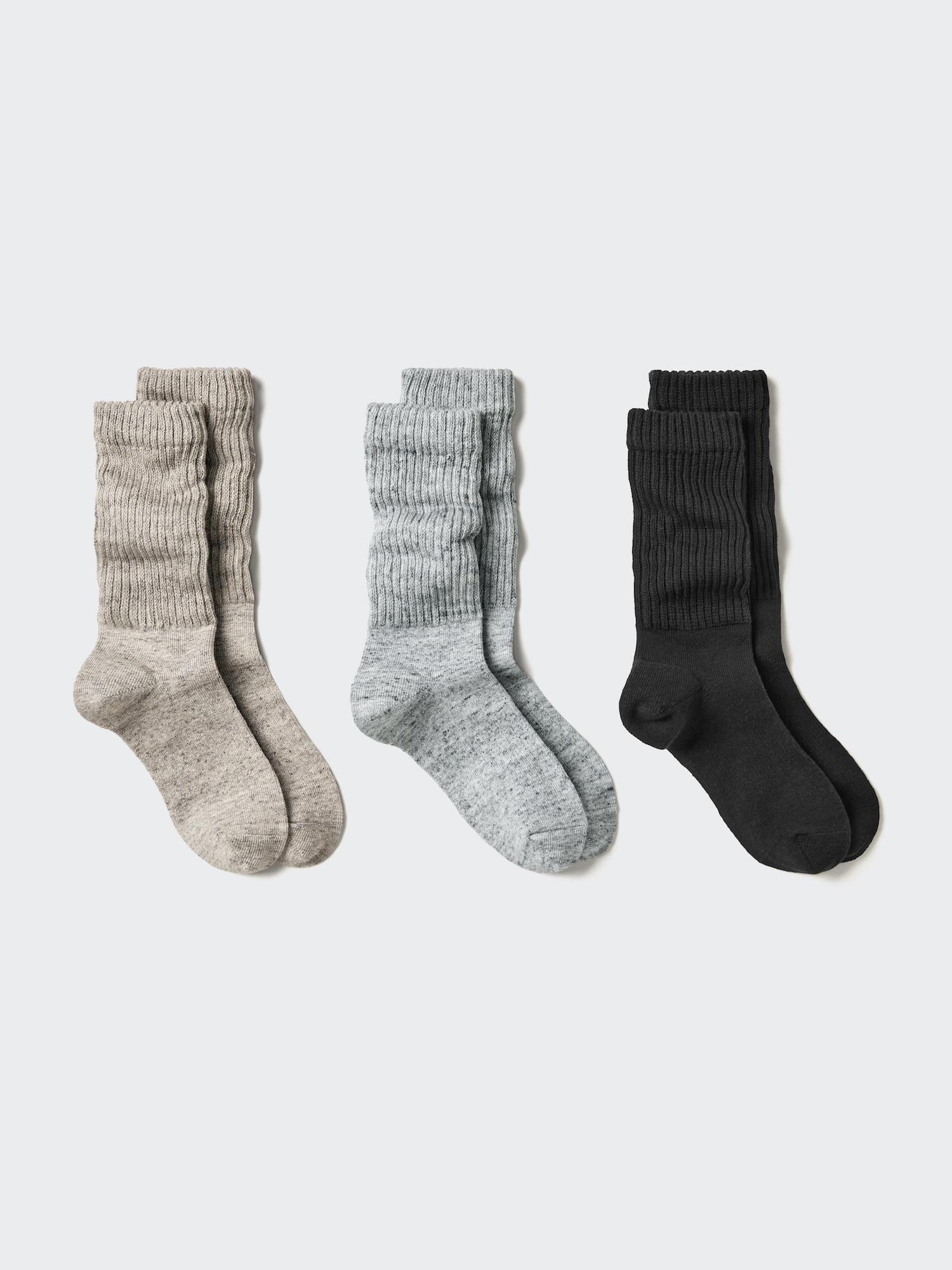 

Uniqlo Япония свободные носки комплект из 3 пар 34 BROWN/2325