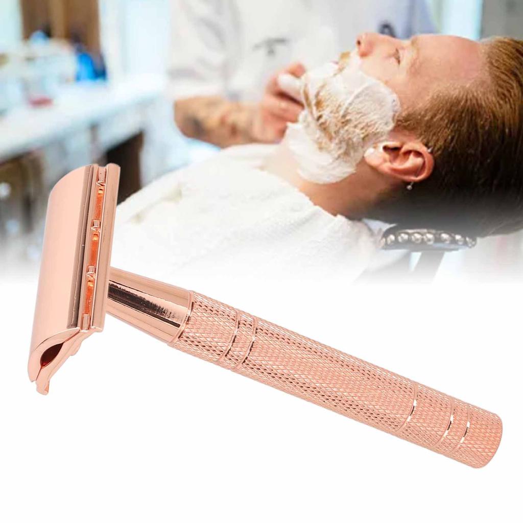 Beard Clipper Handle Double s Washable Manual Beard Trimming Cutter for Men