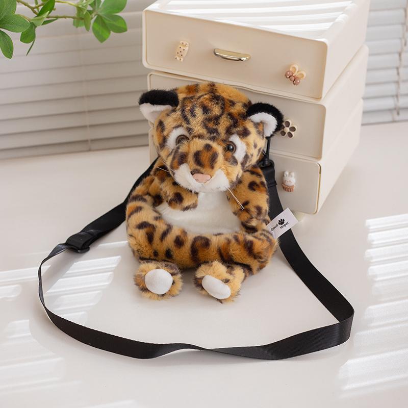 30cm Schattig Dier Pluche Speelgoed Zachte Knuffel Wasbeer Luipaard Tijger Koala Cartoon Portemonnee Tas Rugzak Verjaardagscadeau Jongen Meisje 30cm