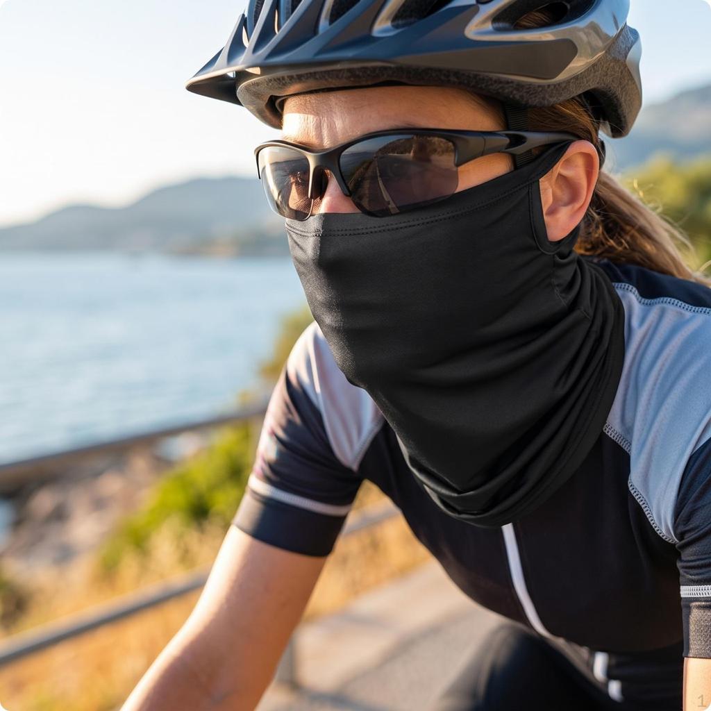 Breathable Biking Face Covering | Lightweight Sun Protection, TubeStyle Neck Gaiter, for Fishing