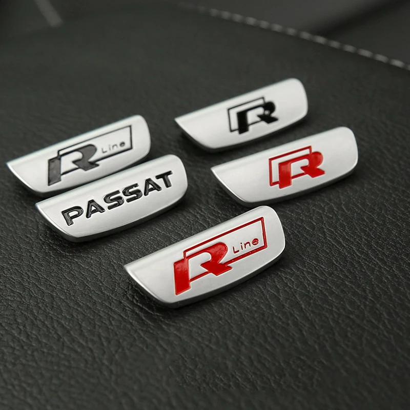 2025 Caliente Emblema Rline de Aleación de Aluminio 3D Pegatina para Volante de Coche Accesorios Para Volkswagen GTI Polo Golf Passat Scirocco Jett