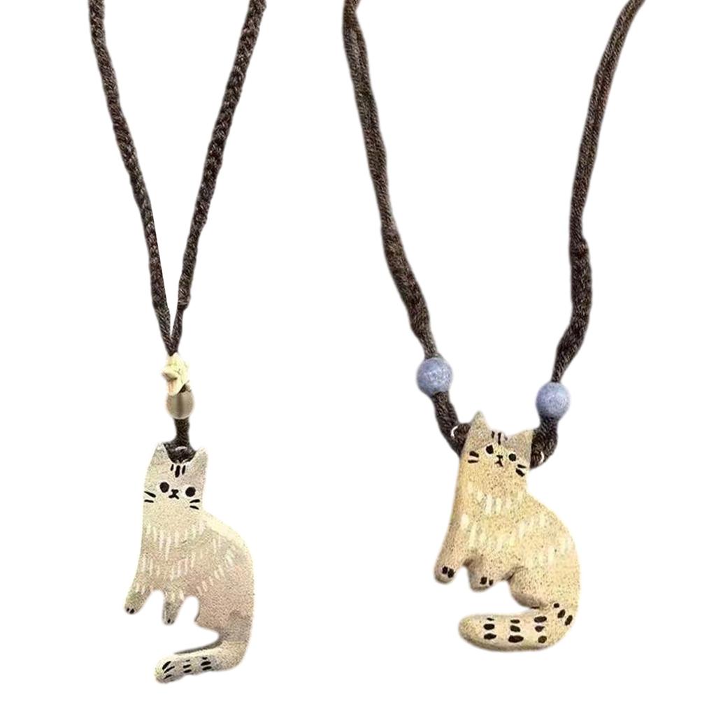 Cats Charm Necklace Unique Necklace Multifuntional Neck Jewelry Pendant Necklace for Women Seeking Distinctive Charm
