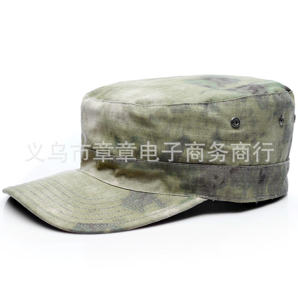 Summer Camouflage Casual Flat Hat, Outdoor Men's and Women's Military Fan Hat, Baseball Cap, Combat Cap, Soldier Cap