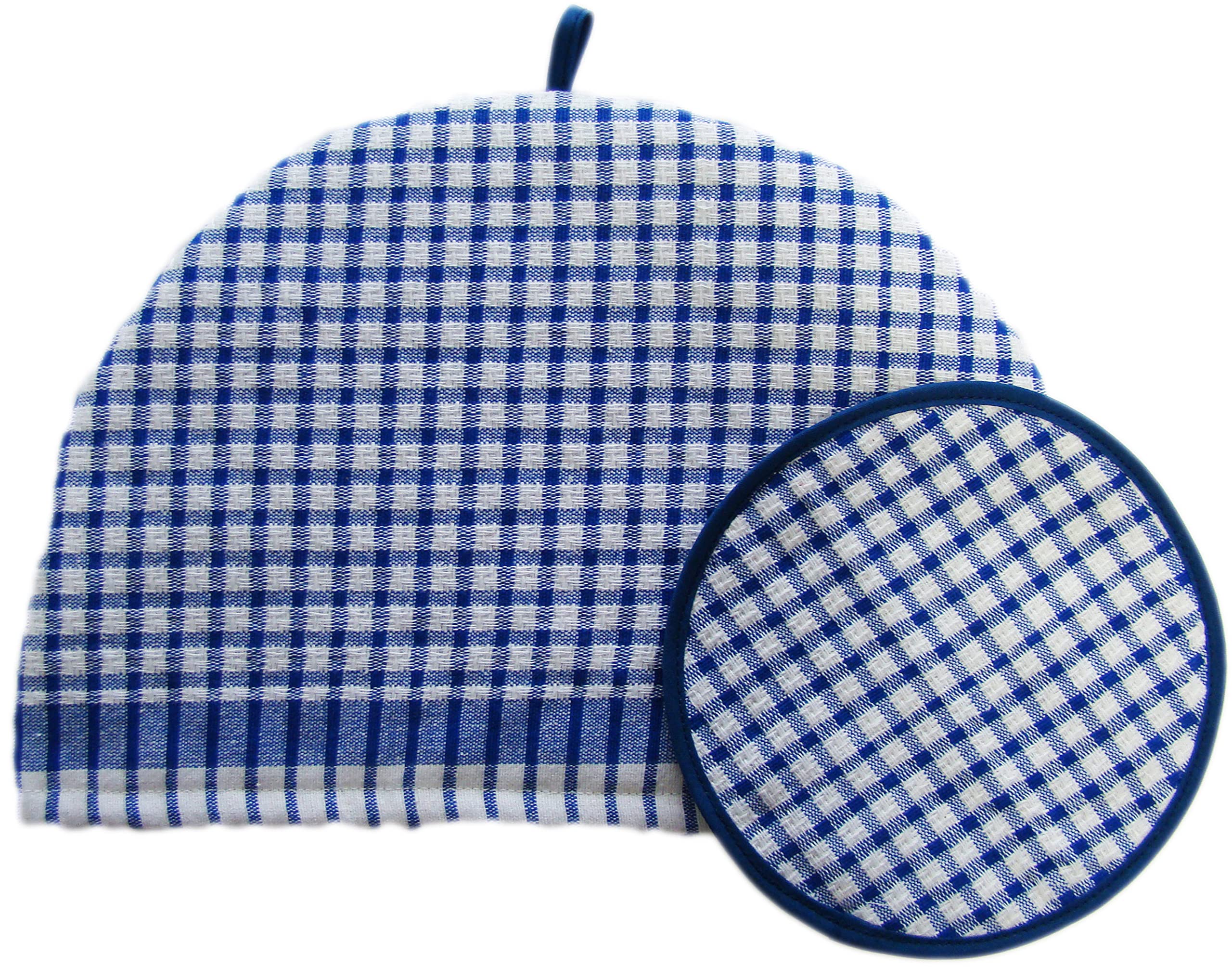 

Santens Tea Cozy Small & Pot Mat Set, Exotic Navy (Made with Belgian Cloth)