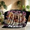 Custom Name Personalized Karol G Print Blanket, Home Decor, Bedroom, Sofa, Camping, Couch, Gifts for Birthday Christmas